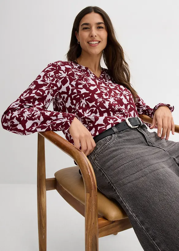 Bluse i lett viskose, bonprix