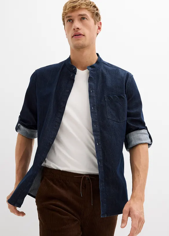 Jeansskjorte i Slim Fit, bonprix