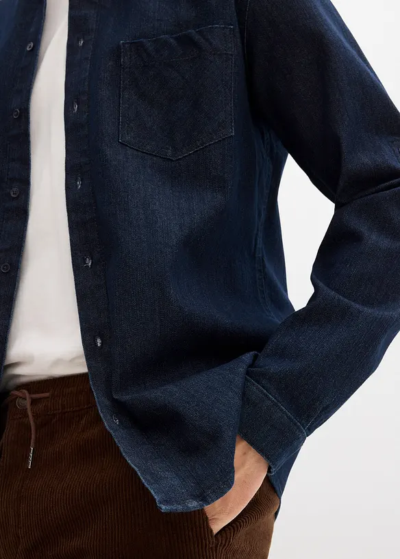 Jeansskjorte i Slim Fit, bonprix
