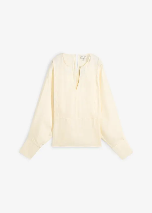 Bluse i viskosemiks med lett glans, bonprix