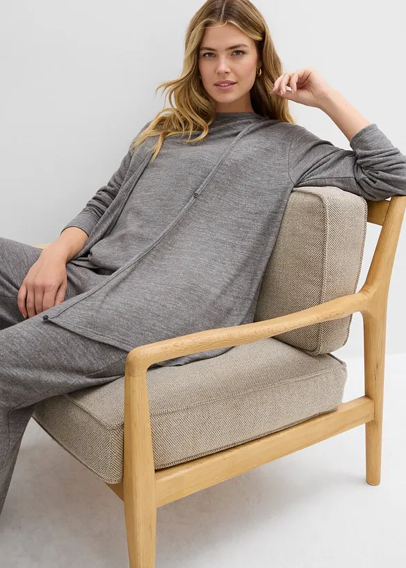 Cardigan i omslagsmodell, bonprix