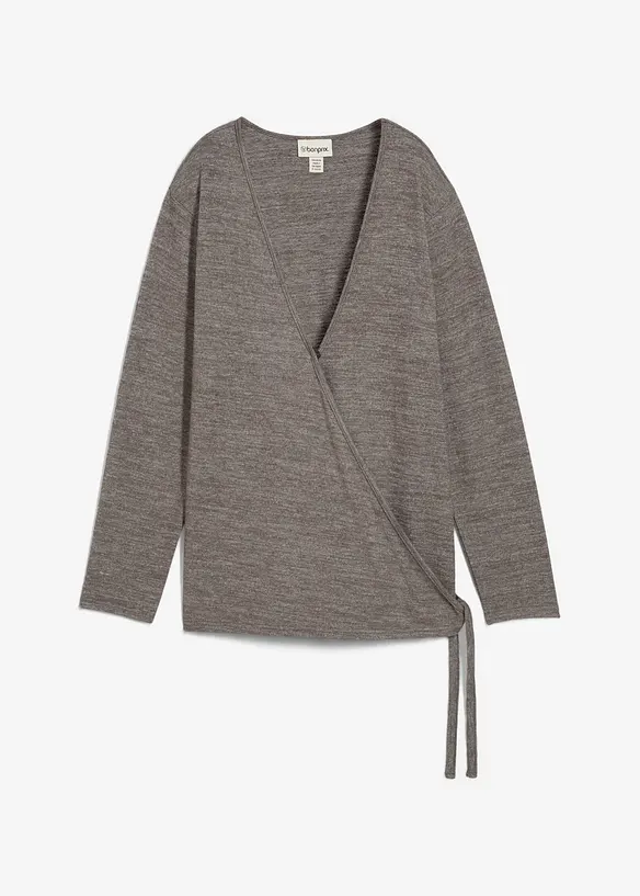 Cardigan i omslagsmodell, bonprix
