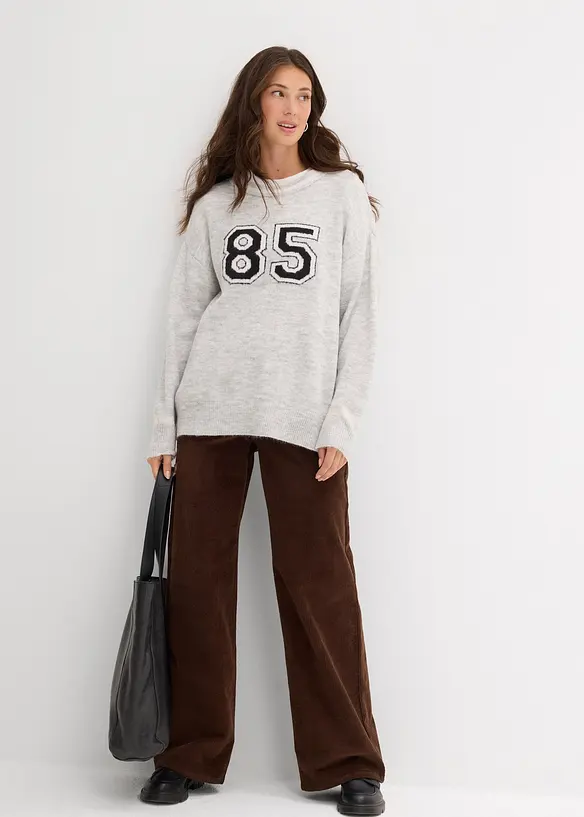 Oversized genser med lave skuldersømmer, bonprix