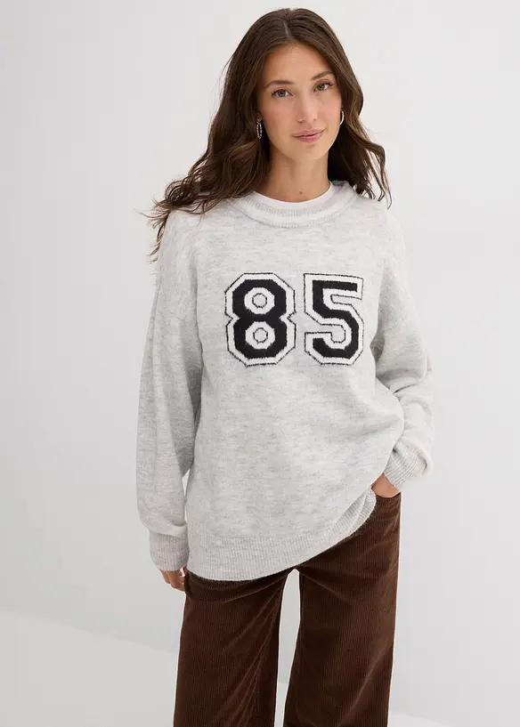 Oversized genser med lave skuldersømmer, bonprix