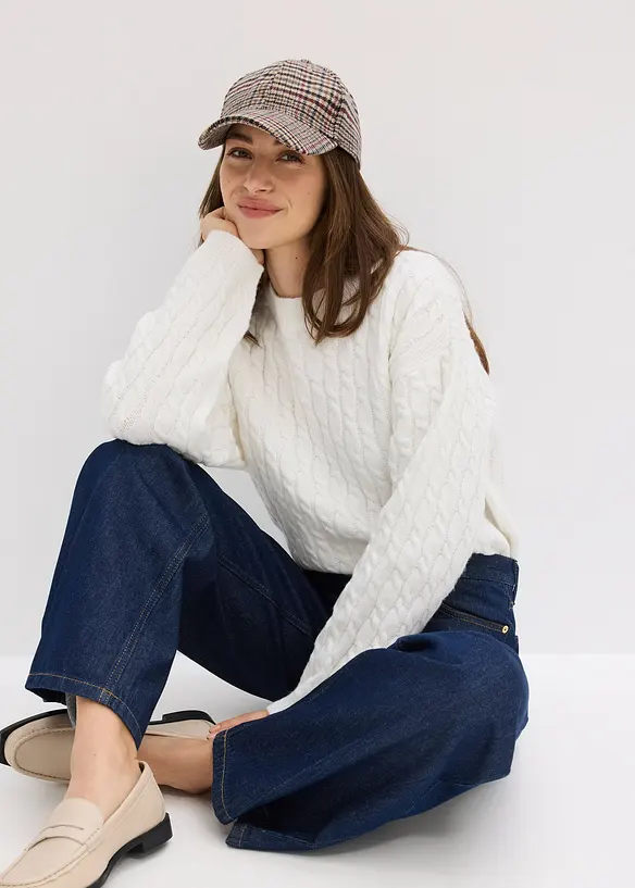 Wide Leg-jeans Mid Waist, bonprix