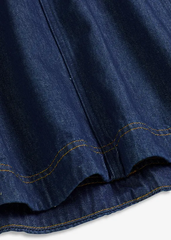 Midiskjørt i denim, bonprix