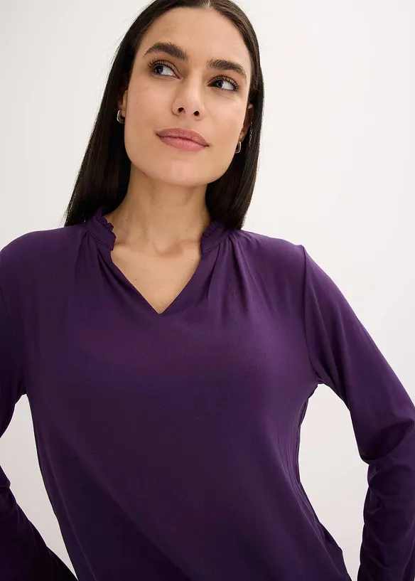 Topp med st&aring;krage, bonprix