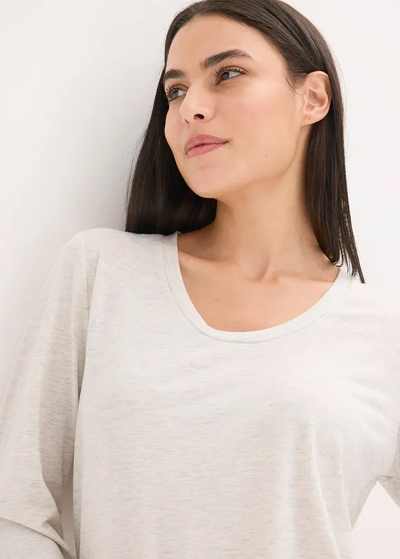 Loungewear-kort pyjamas i lett, mykt materiale, bonprix