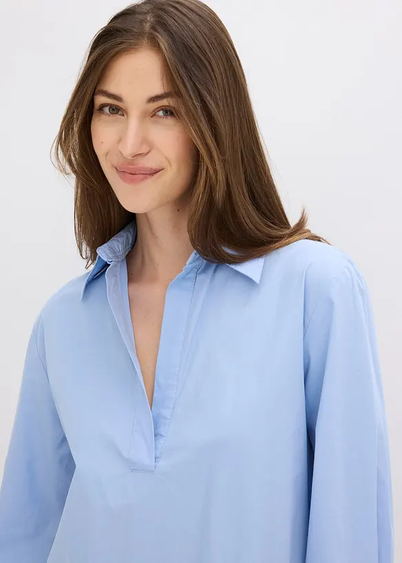 Knytebluse i 100% bomull, bonprix