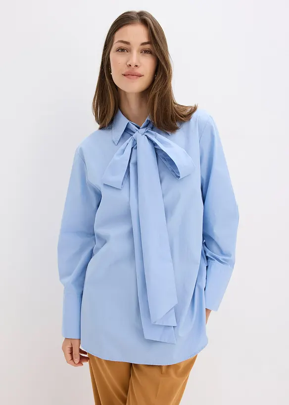 Knytebluse i 100% bomull, bonprix