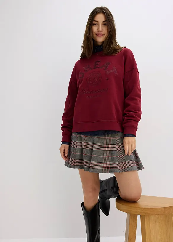 Oversized sweatshirt i 100% bomull, bonprix