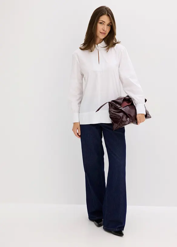 Oversized skjorte med volumin&oslash;se ermer, bonprix