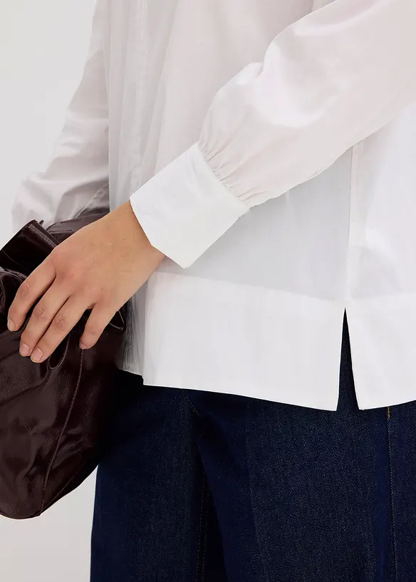 Oversized skjorte med volumin&oslash;se ermer, bonprix