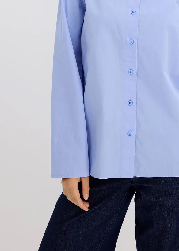 Skjortebluse i 100% bomull, bonprix
