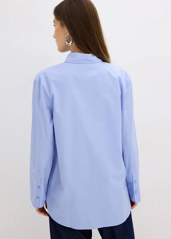Skjortebluse i 100% bomull, bonprix
