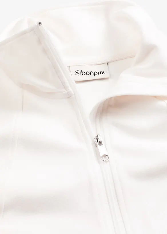 Sweatshirt med glidelås i behagelig Punto di Roma-materiale, bonprix
