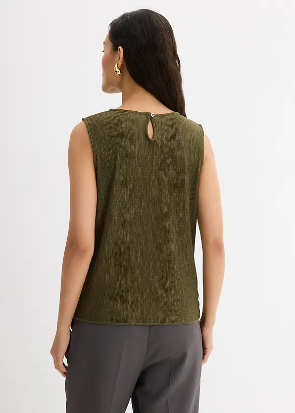 Crinkle topp, bonprix