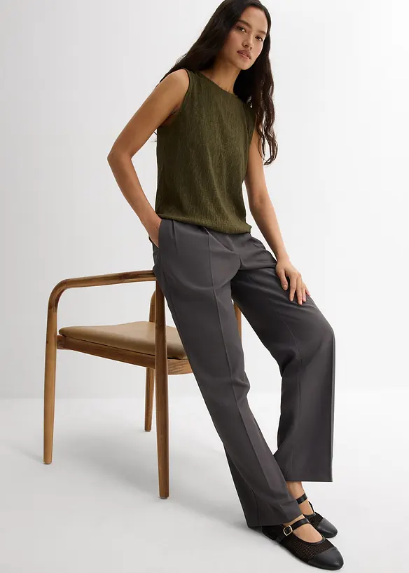 Crinkle topp, bonprix