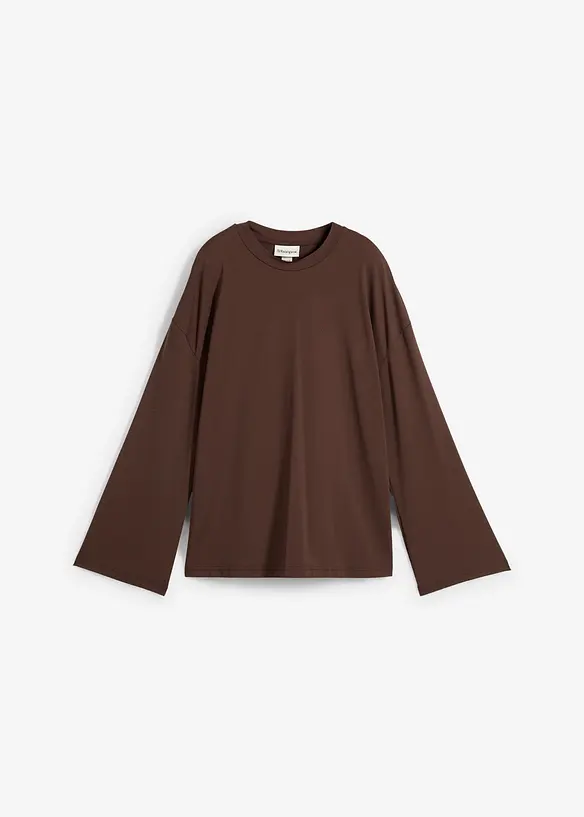 Lang topp i lett materiale, bonprix
