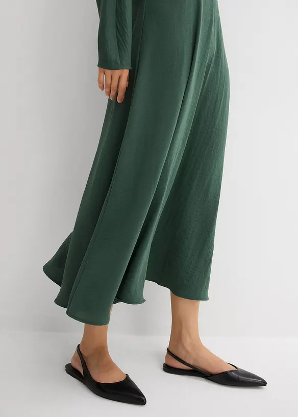 Midikjole med drapering, bonprix