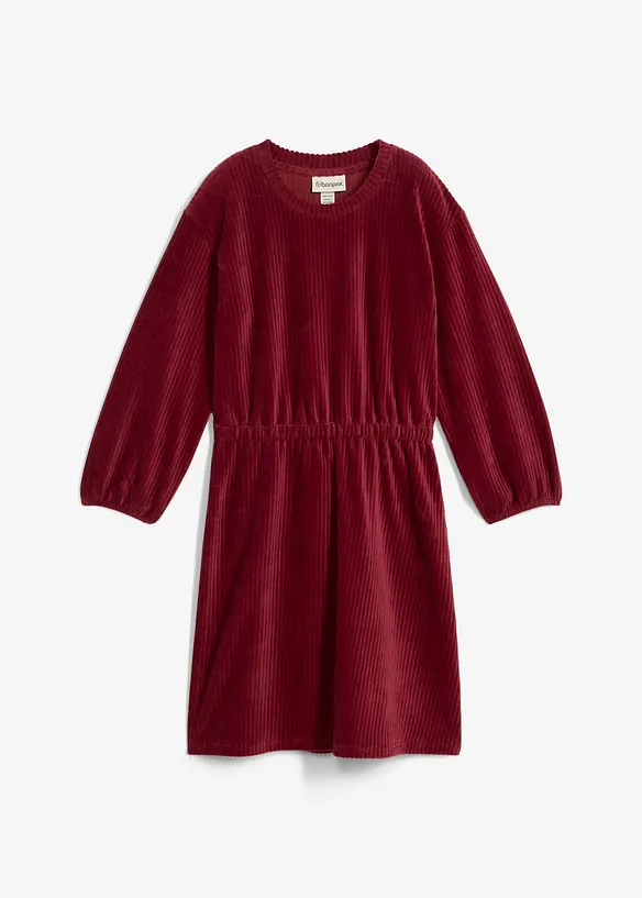 Kjole i jerseycord, bonprix