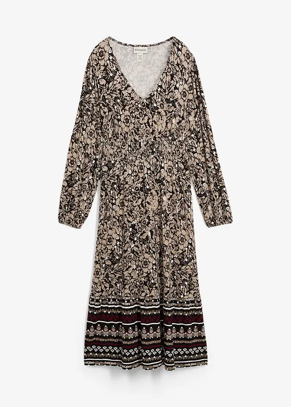 Maxikjole i myk viskose-/elastanmiks, bonprix