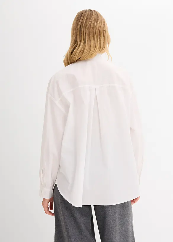 Bluse med strassapplikasjon, bonprix