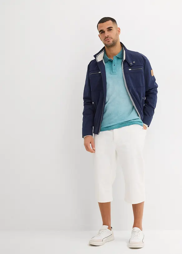 Pik&eacute;-poloskjorte i vasket look, bonprix