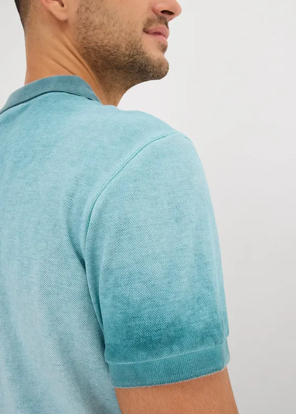 Pik&eacute;-poloskjorte i vasket look, bonprix