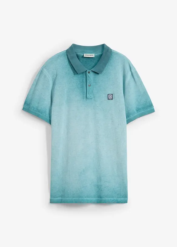 Pik&eacute;-poloskjorte i vasket look, bonprix