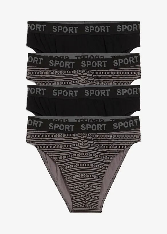 Truse med bomull (4-pack), bonprix