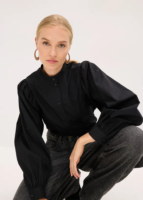 Bluse av bomull, bonprix