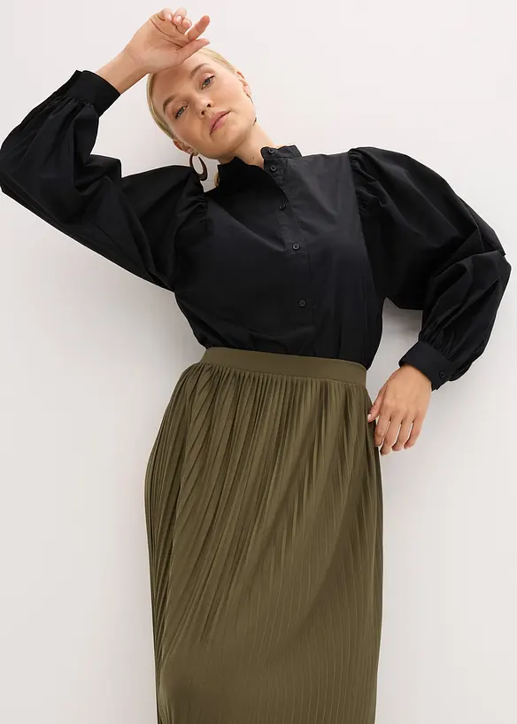 Jerseyskjørt i lett viskosemiks, bonprix