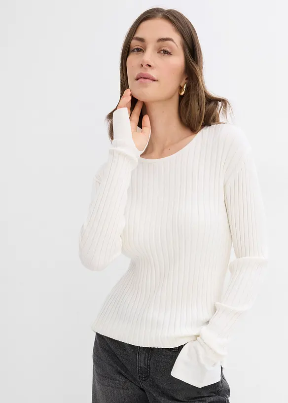 Ribbestrikket topp, bonprix