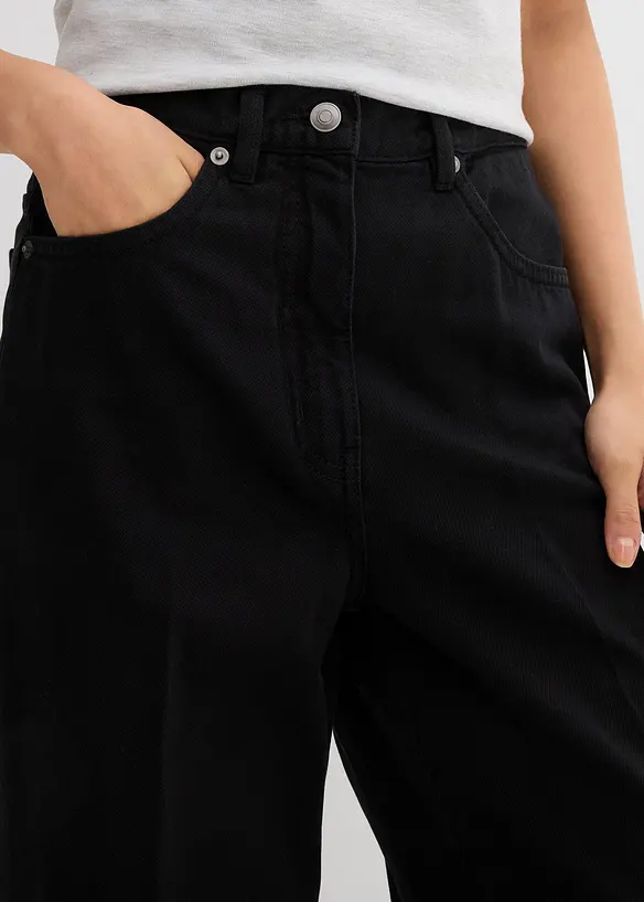 Twillbukse i 100% bomull med legg, bonprix