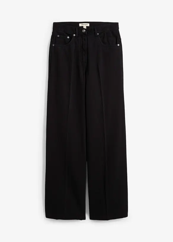 Twillbukse i 100% bomull med legg, bonprix