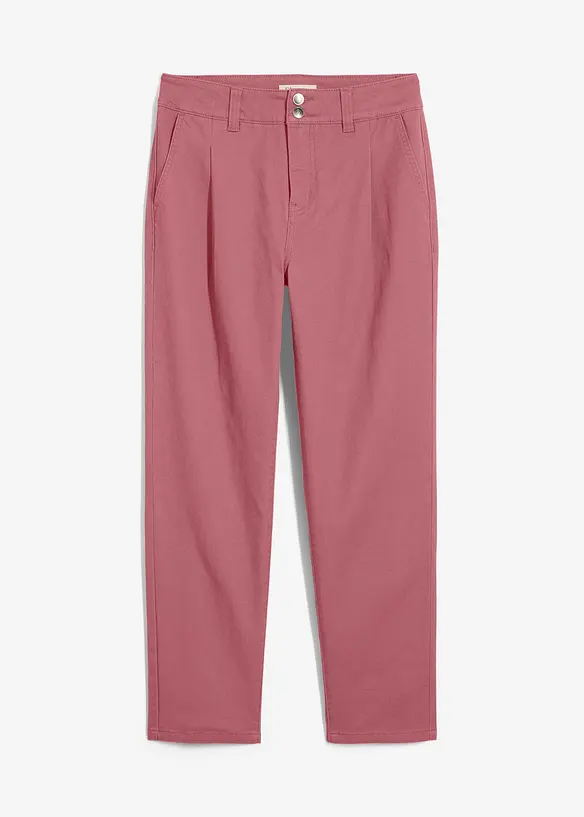 Barrel bukse i twill, bonprix
