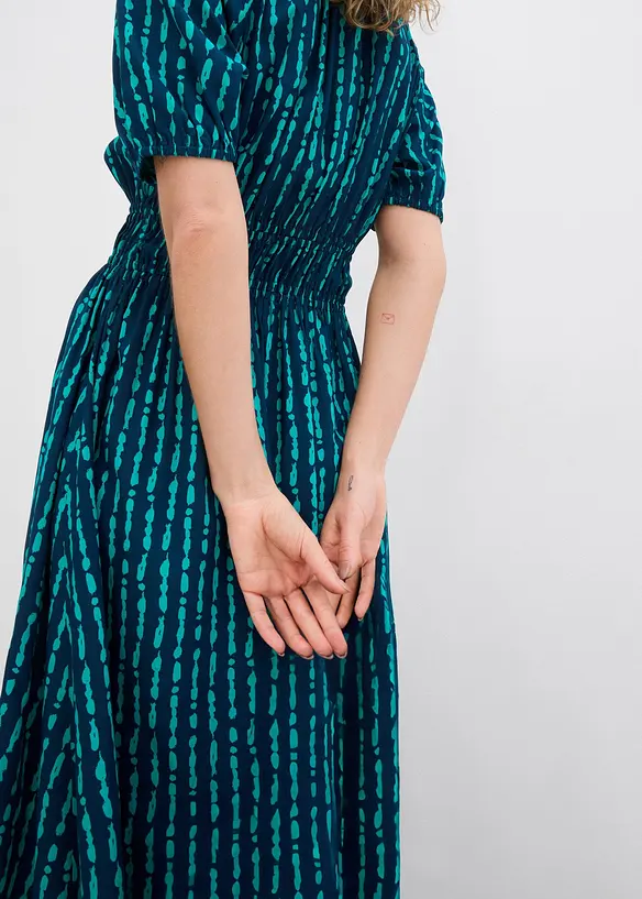 Midikjole i myk viskose, bonprix