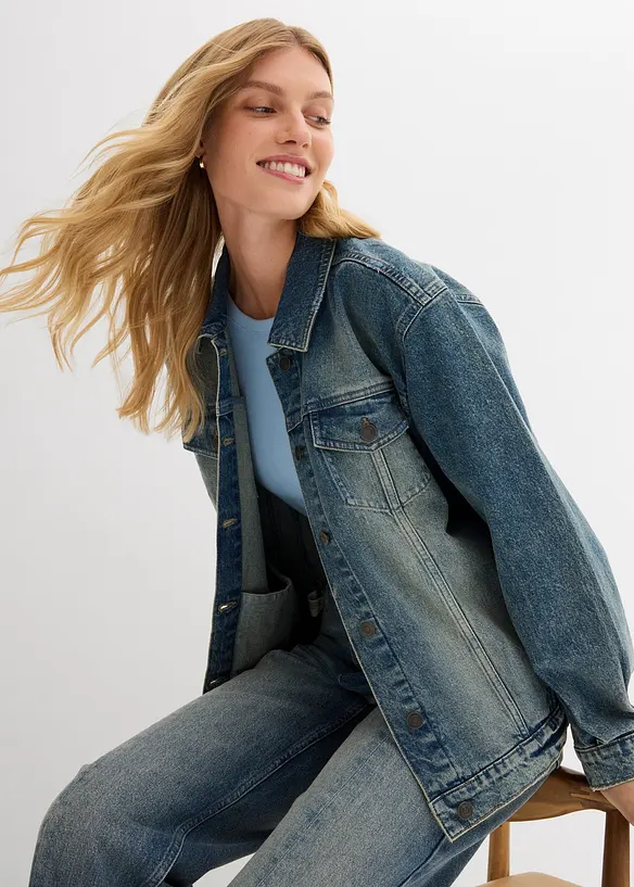 Oversized denimjakke, bonprix