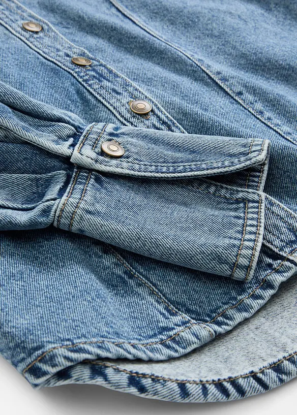 Denimskjorte i 100% bomull, bonprix