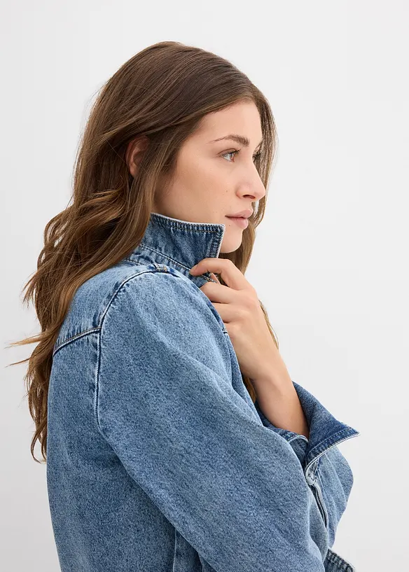 Denimskjorte i 100% bomull, bonprix