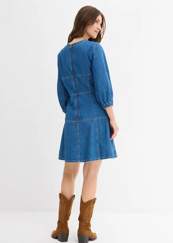 Denimkjole i 100% bomull, bonprix
