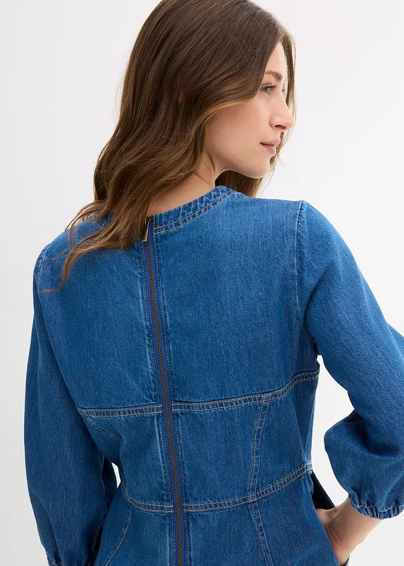 Denimkjole i 100% bomull, bonprix