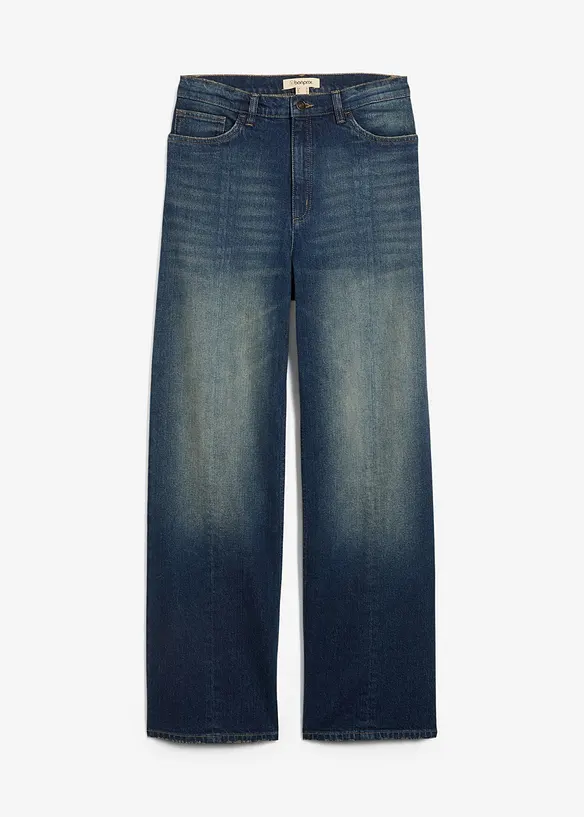 Loose Straight-jeans High Waist, Low Stretch, bonprix