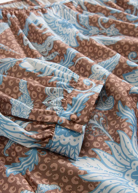 Bluse i lett viskosemiks, bonprix