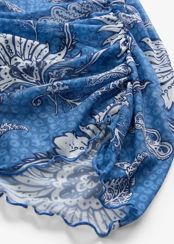 Langermet topp i fin mesh, bonprix