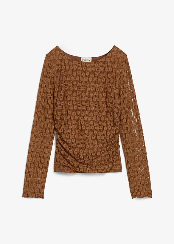 Langermet topp i blondemateriale, bonprix