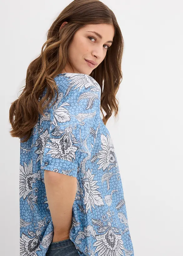 Bluse i lett viskosemiks, bonprix