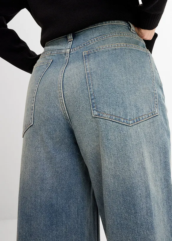 Wide Leg-jeans High Waist, bonprix