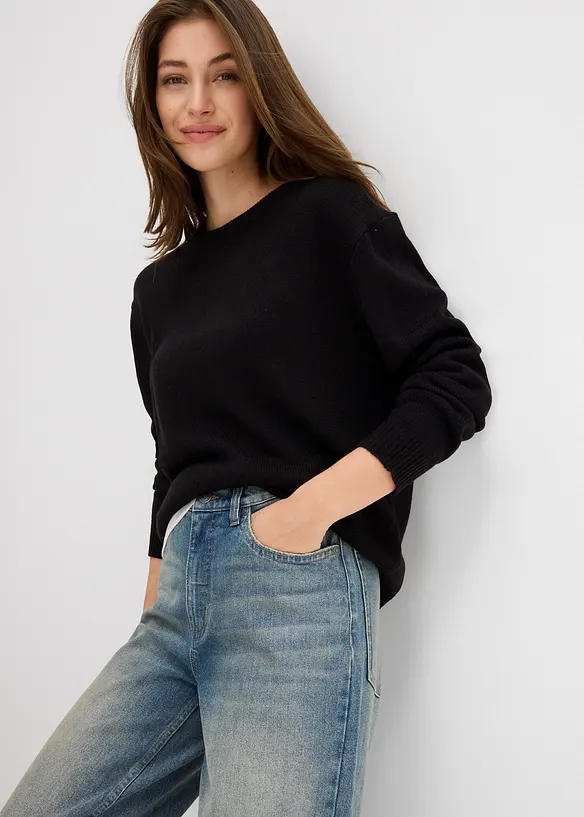 Wide Leg-jeans High Waist, bonprix